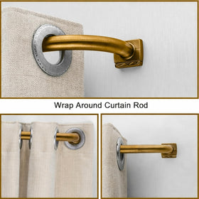 QBMVWF curved ends help block light and reduce drafts for cozy interiors.
