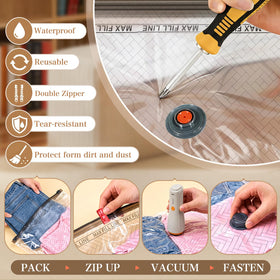 Semi-transparent bag body for quick content identification.