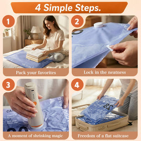 QcoQce semi transparent design helps quick item identification