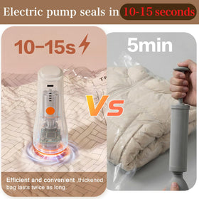 QcoQce four-size set adapts to clothing, bedding, and travel needs.