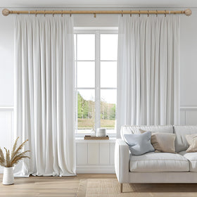 QDWIS 1-inch heavy-duty curtain rod providing sturdy drapery support