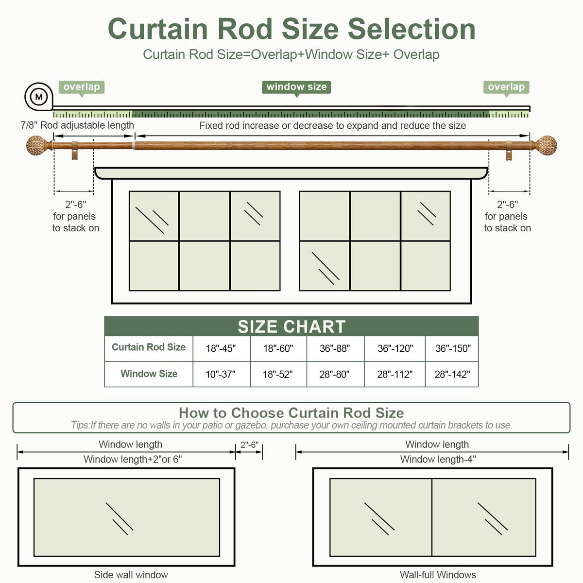 QDWIS various size options cover small to wide windows