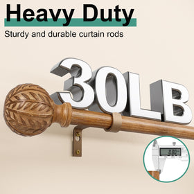 Adjustable splice connection on QDWIS wood curtain rod.