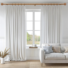 QDWIS imitation wood grain leaf-pattern finials add rustic charm to any window