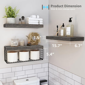 QEEIG durable MDF shelves ideal for damp bathrooms and everyday use.