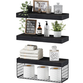 QEEIG bathroom shelves over toilet front view with space-saving design