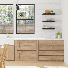 QEEIG invisible bracket design offers a seamless farmhouse look.