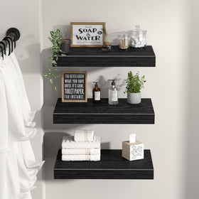 QEEIG sturdy brackets keep shelves level and prevent sag.