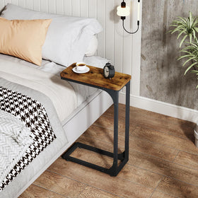 QEEIG rustic brown MDF finish adds warm decor