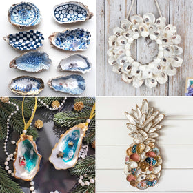 QEQEKAKA oyster shells rough surface adds natural texture to crafts