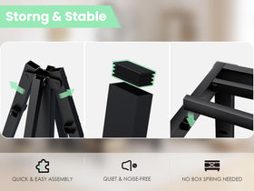 QEROMY Twin XL twenty-minute assembly with included tools for fast setup