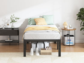 QEROMY Twin XL no-box-spring-needed with reinforced slats for solid mattress support