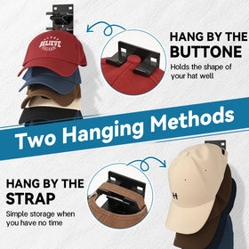 Qeuhehdi hat organizer elastic securing sheet holds hats in place.