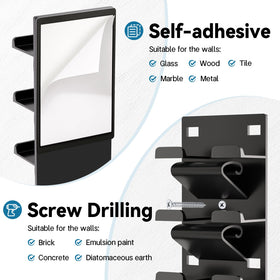 Qeuhehdi hat organizer self-adhesive installation pads included.