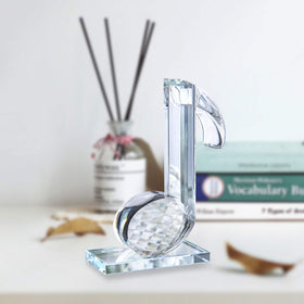 QFkris crystal note figurine by window catching sunlight