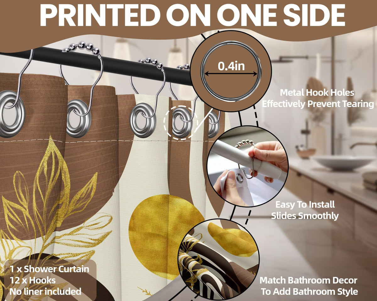 QGHOT easy-care curtain—wipe clean or machine wash for simple upkeep.