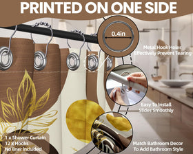 QGHOT easy-care curtain—wipe clean or machine wash for simple upkeep.