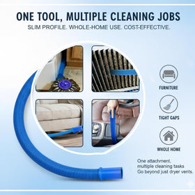 QHIOB dryer vent cleaner kit debris removal for safer, easier maintenance