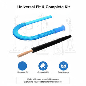 QHIOB dryer vent cleaner kit flexible tool navigates corners and gaps