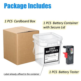 QHAND battery tester with dial shows battery status quickly.