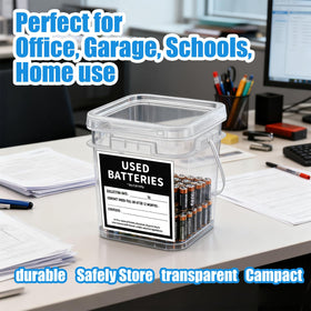 QHAND all-in-one solution for organized battery disposal in multiple settings.