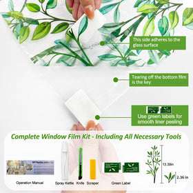 QHYsunshine Non-Adhesive Window Film for easy removal and reuse.