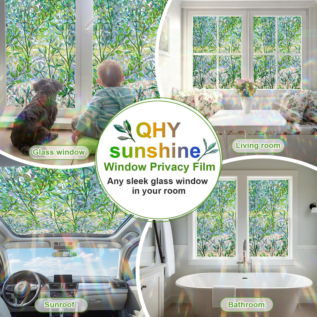 QHYsunshine Room Decor Window Film for cohesive home styling.