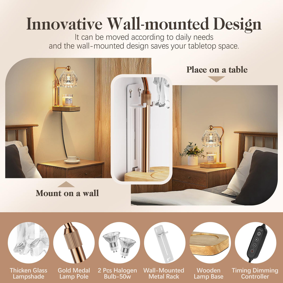 QiMH lamp uses two bulbs for stronger scent diffusion