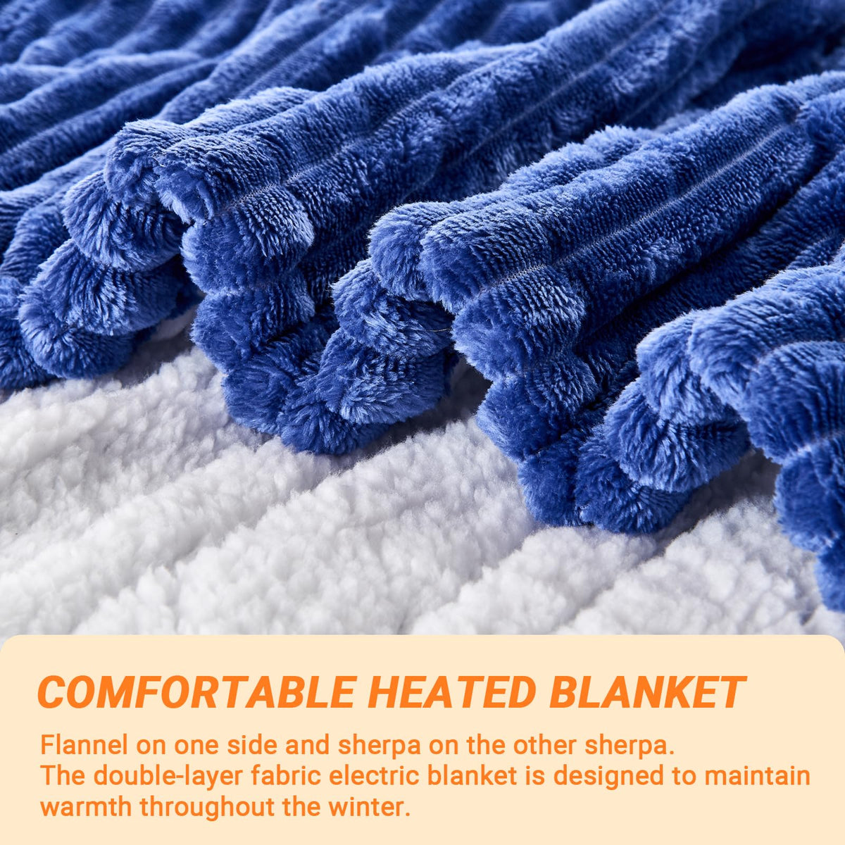 Qieryun blanket with 8-hour auto-off keeps safety and convenience during use