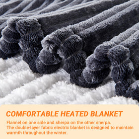 Qieryun blanket displaying 10 heat levels for personalized comfort.