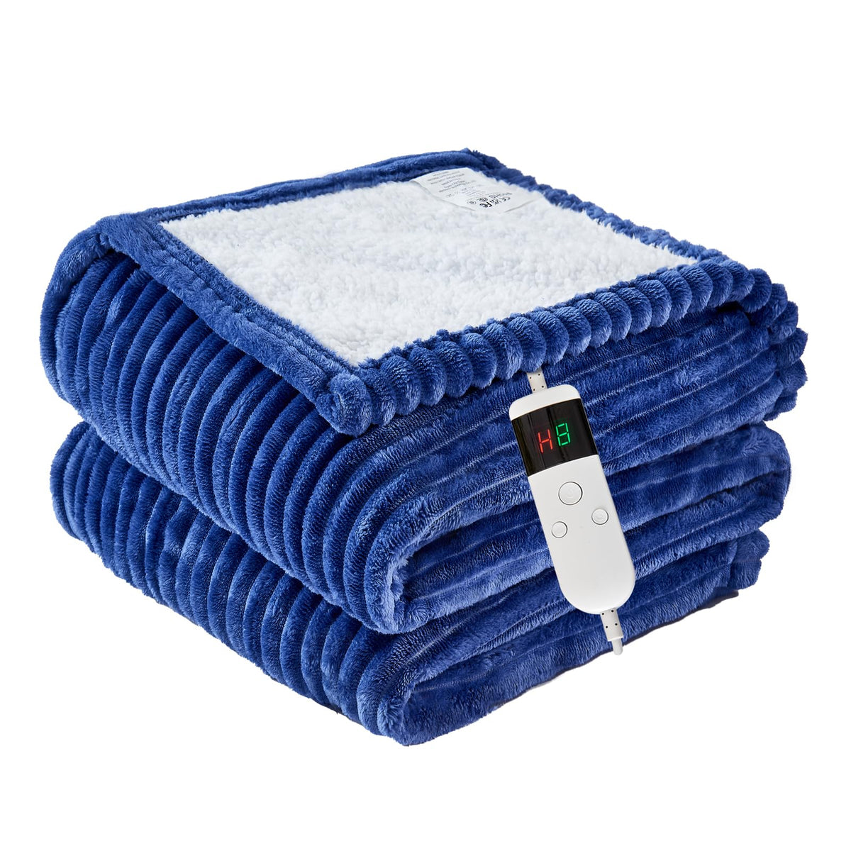 Qieryun heated blanket with soft flannel finish for cozy warmth on chilly nights