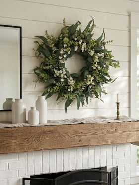 Qiexuxing front door wreath designed for outdoor use in covered spaces
