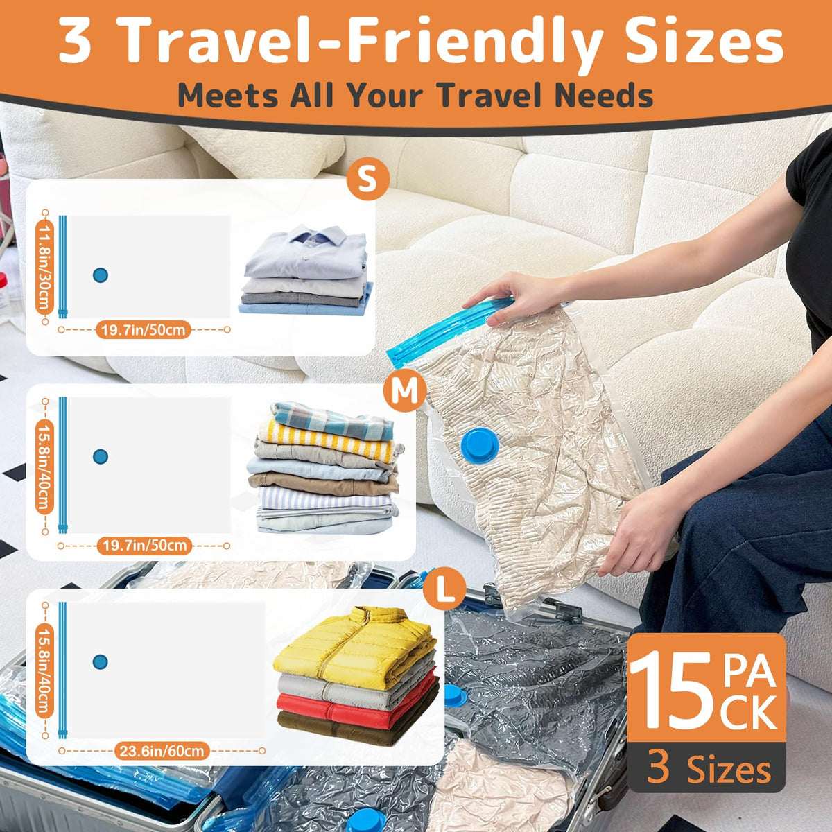 QIJIAYI dual-zip seal keeps bags airtight and organized