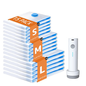 QIJIAYI vacuum bags with built-in pump for easy packing