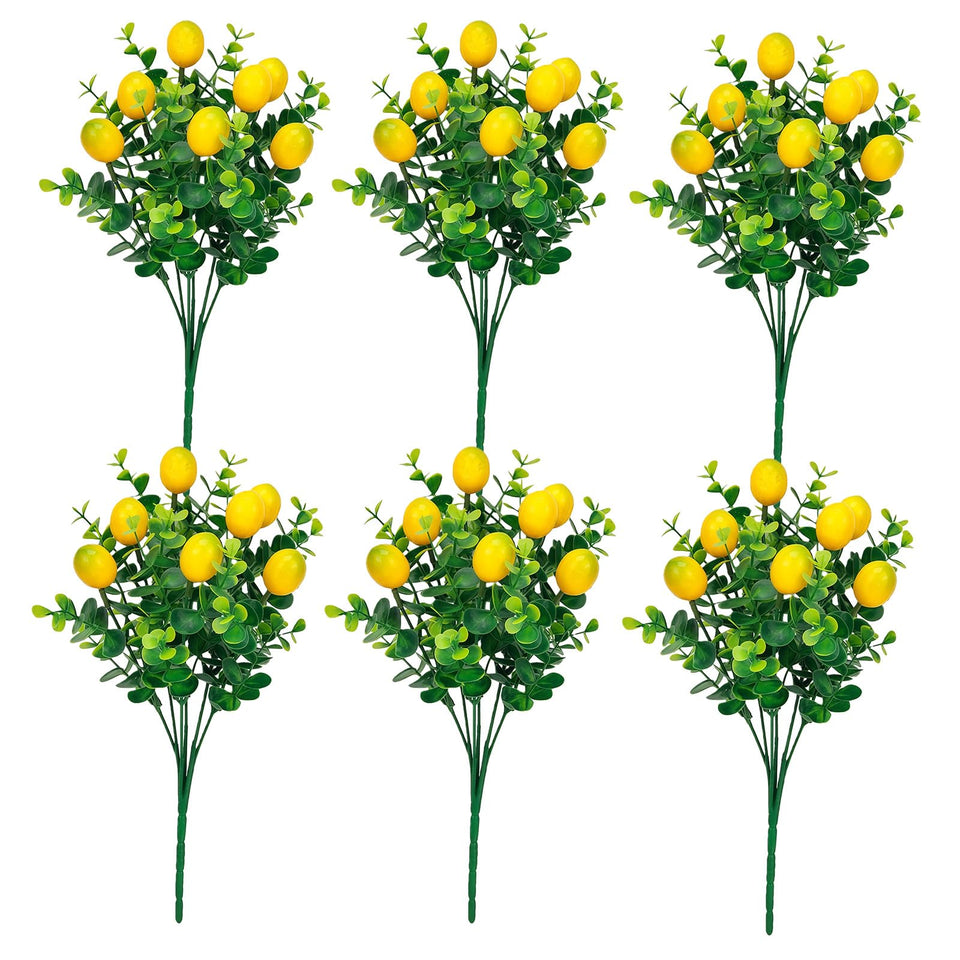 Qiknird artificial lemon branch ensemble for versatile display options