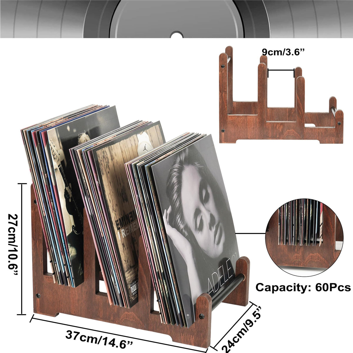 QILICHZ premium wood finish adds warmth to home shelves.