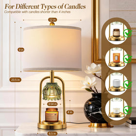 QiMH timer and dimmer feature for easy fragrance scheduling.