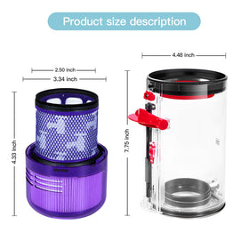 QINAN dust bin for Dyson SV15 compatibility with reliable performance.