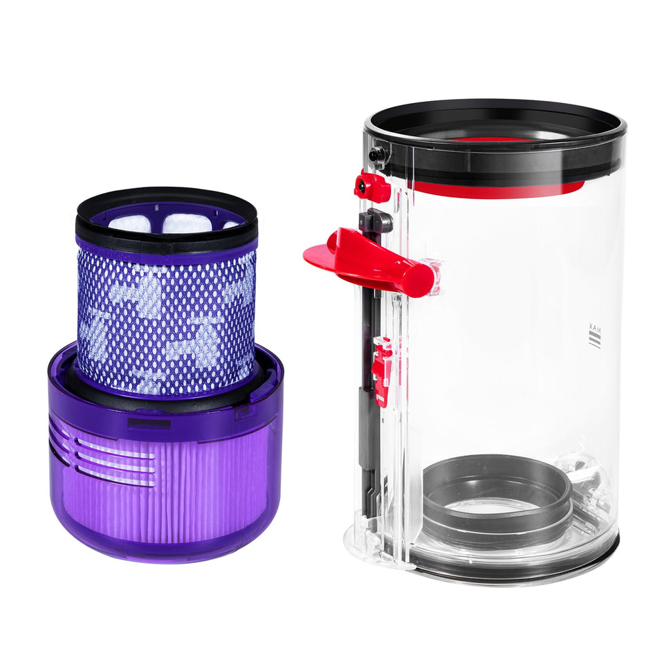 QINAN dust bin for Dyson V11 with durable seal and easy emptying.