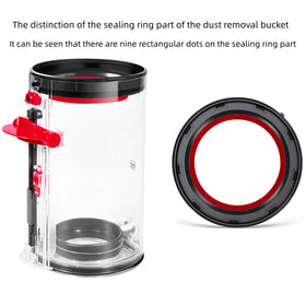 QINAN dust bin for Dyson V15 compatible models ensures efficient disposal.