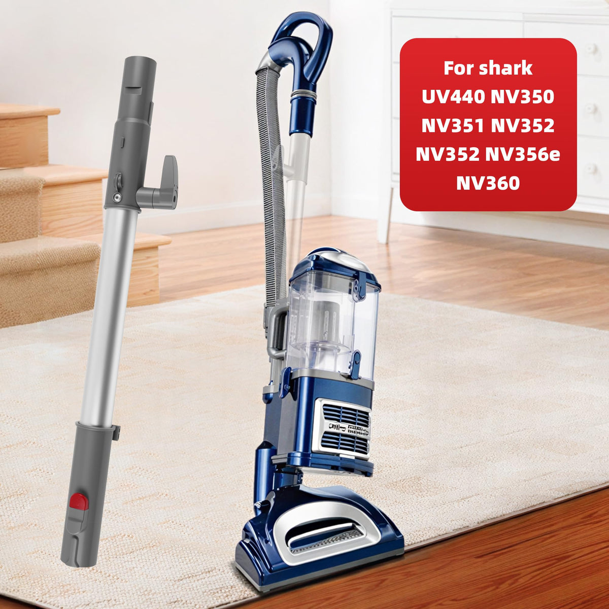 QINAN no-tools extension wand swap for quick cleanup