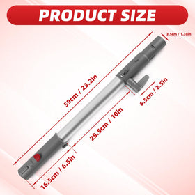 QINAN replacement extension rod for Shark NV350, smooth ABS build