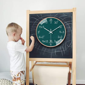 QINFIEY math clock ideal for study rooms and classrooms.