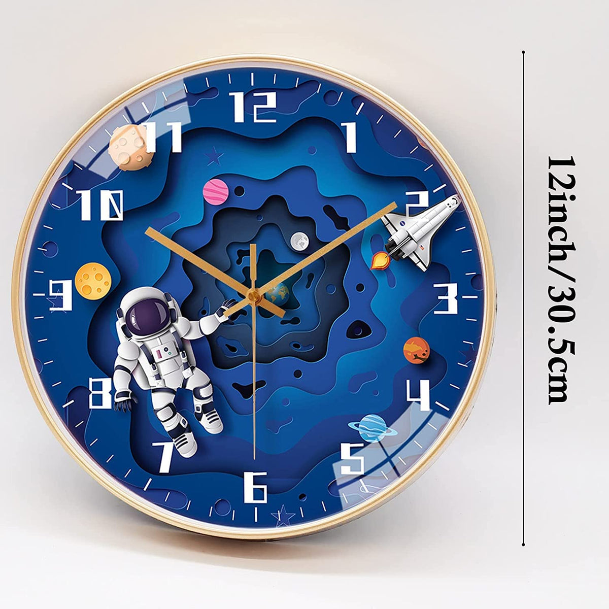QINFIEY battery-operated kids clock comes with one AA battery.