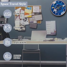 QINFIEY classroom decor clock fits science spaces.