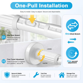 QINGYUN reinforced high-carbon steel core rod for sturdy curtain support