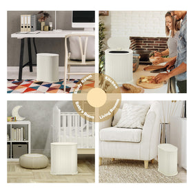 QINOFEN compact trash can used under desk or sink
