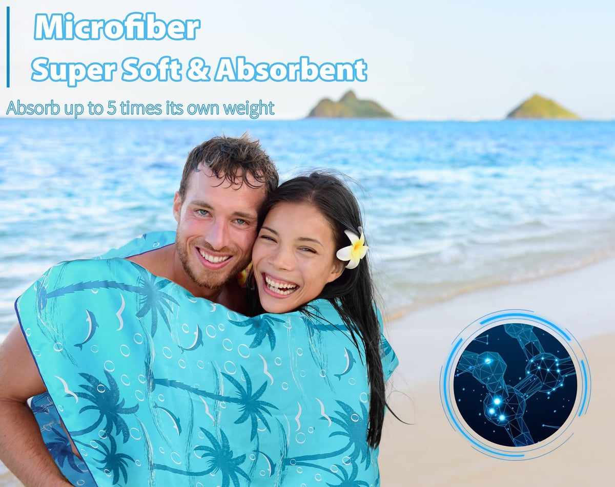 Qinqinamu multifunction towel for beach, pool, yoga and camping.