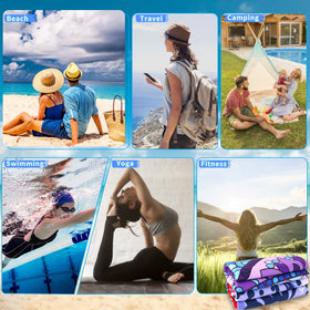 Qinqinamu versatile towel makes a thoughtful beach gift for travelers