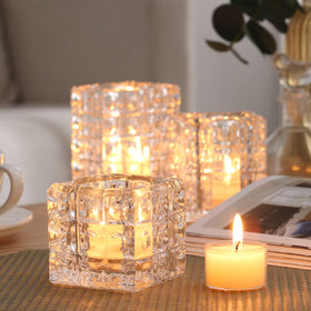 Qinxiang long-burn tea light delivers up to 6-7 hours of glow.